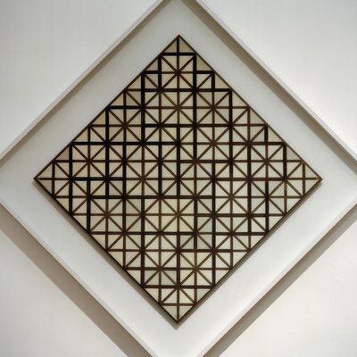 Compositie met Grijze Lijnen door Piet Mondrian